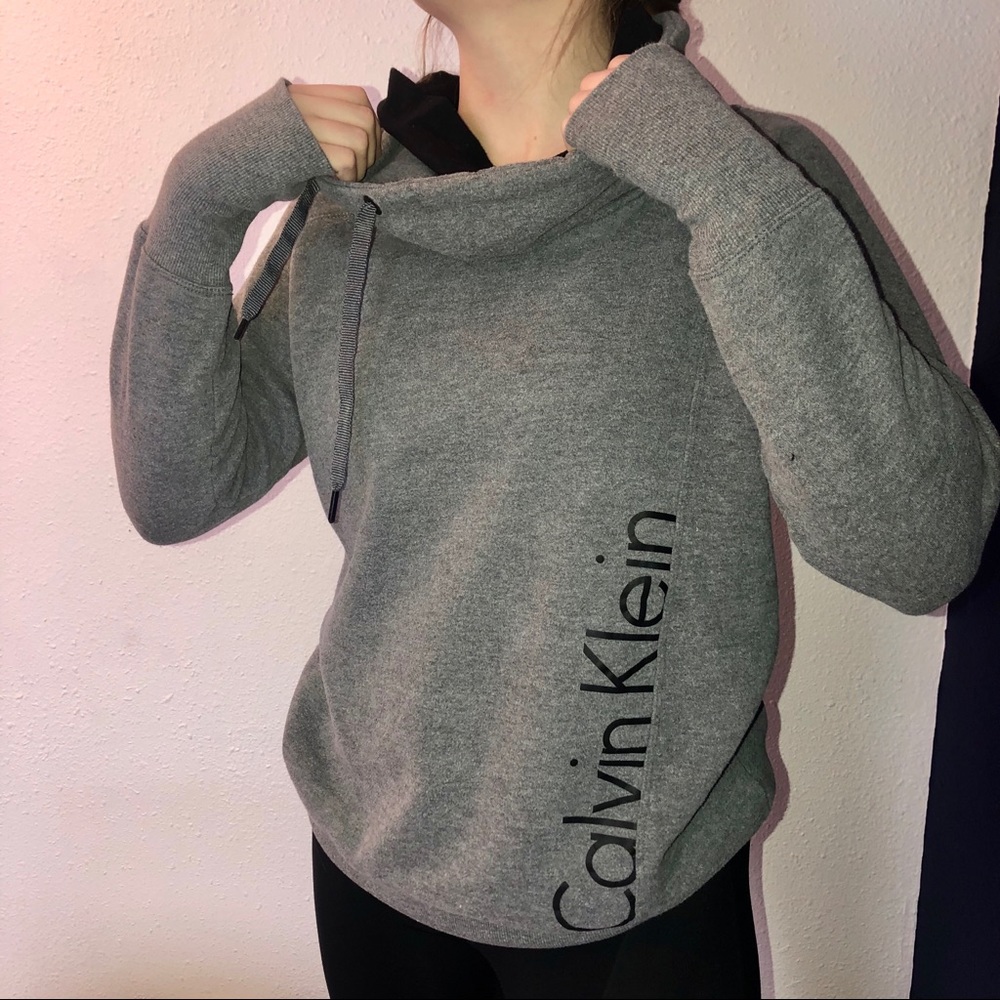 Calvin Klein mock neck performance sweatshirt
